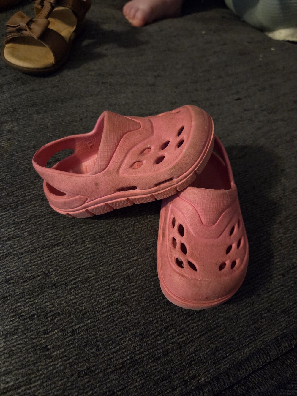 Kids Pink Slip-On Water Clog - Lightweight Comfort